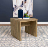 Lynette Square Engineered Wood End Table Mango Half Price Furniture