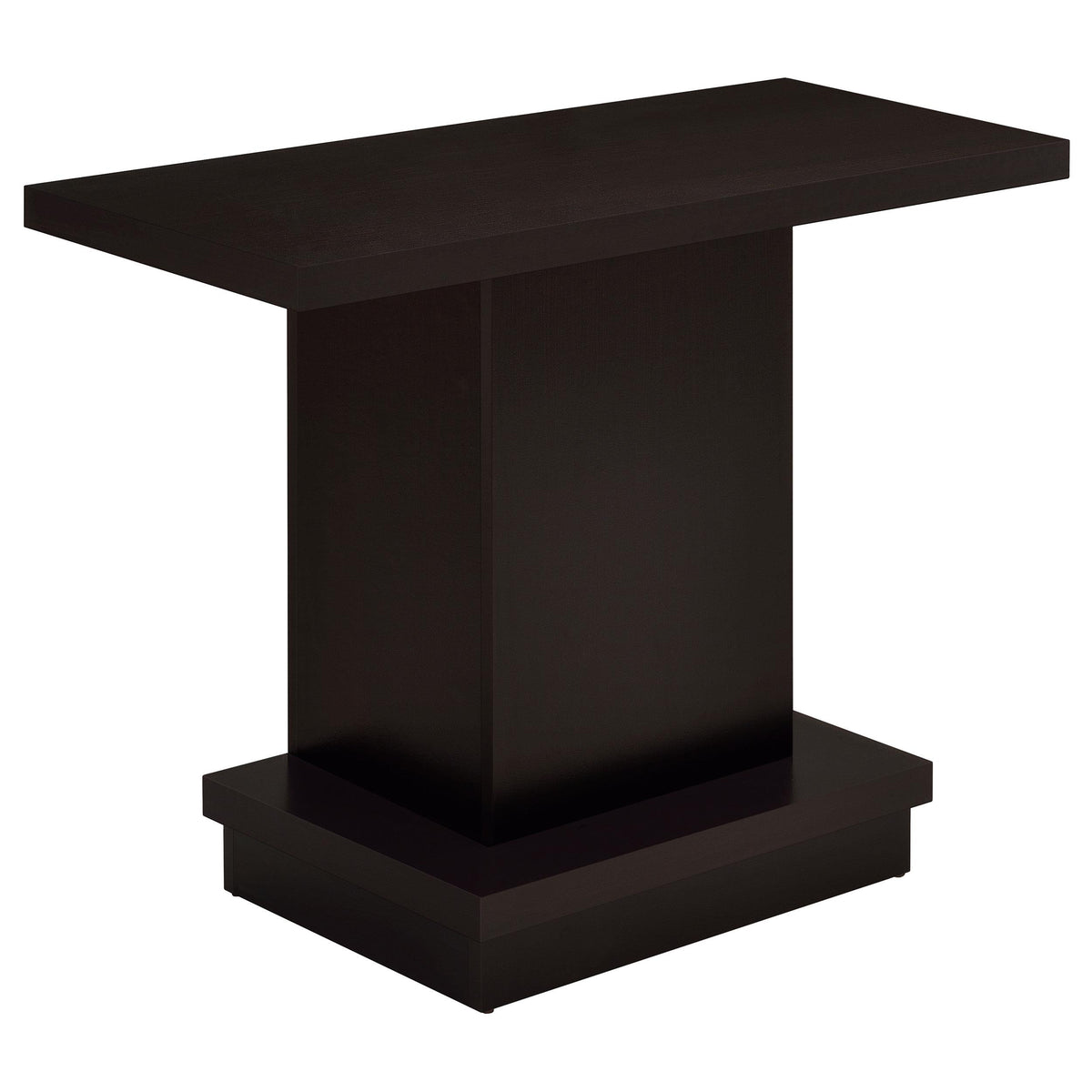 Reston Pedestal Sofa Table Cappuccino Half Price Furniture