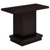 Reston Pedestal Sofa Table Cappuccino Half Price Furniture