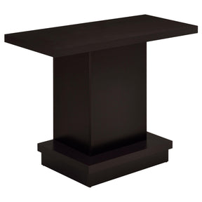 Reston Pedestal Sofa Table Cappuccino Half Price Furniture