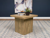 Devar Square Engineered Wood End Table Mango Half Price Furniture