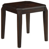 Baylor Square End Table Walnut Half Price Furniture