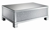 Gillian Rectangular Coffee Table Clear Mirror Half Price Furniture