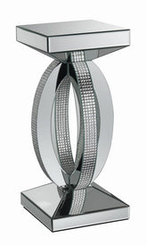 Amalia Square End Table with Lower Shelf Clear Mirror Half Price Furniture