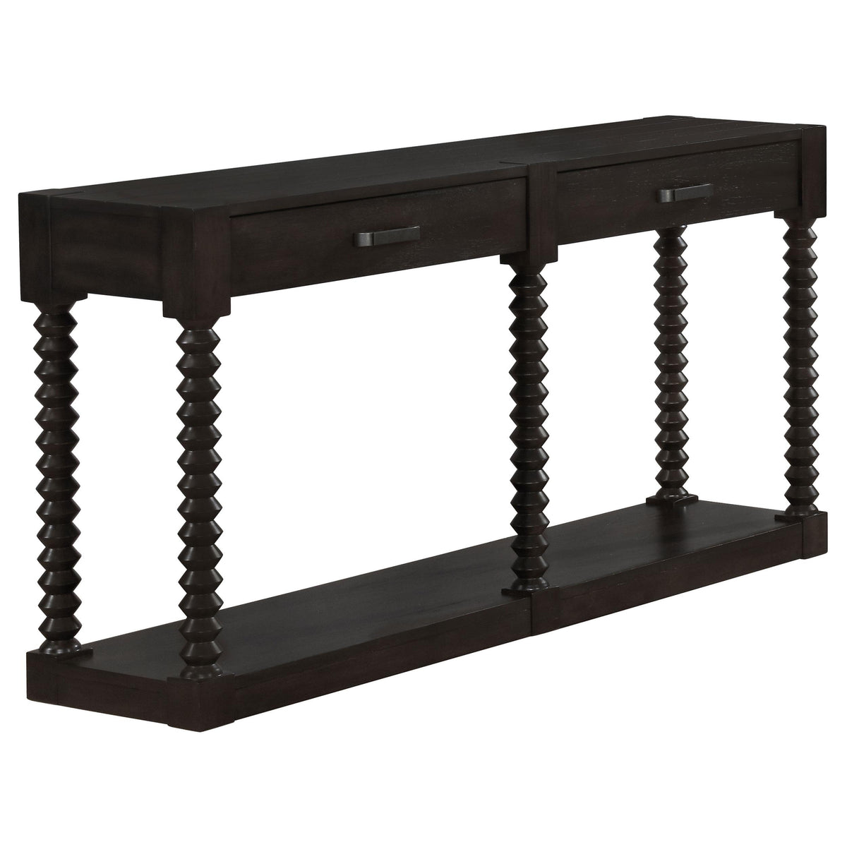 Meredith 2-drawer Sofa Table Coffee Bean Meredith 2-drawer Sofa Table Coffee Bean Half Price Furniture