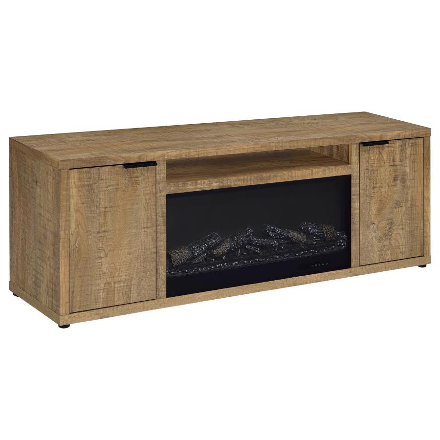 Fuller 60-inch fireplace TV stand in mango