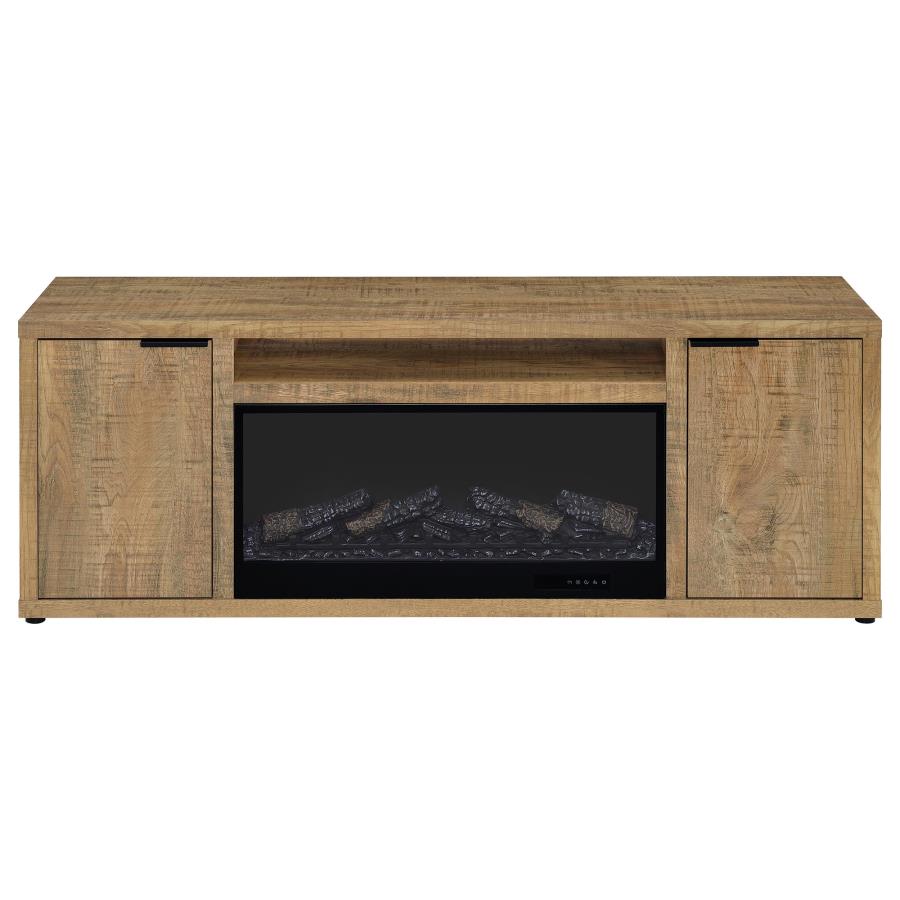Fuller fireplace TV stand mango