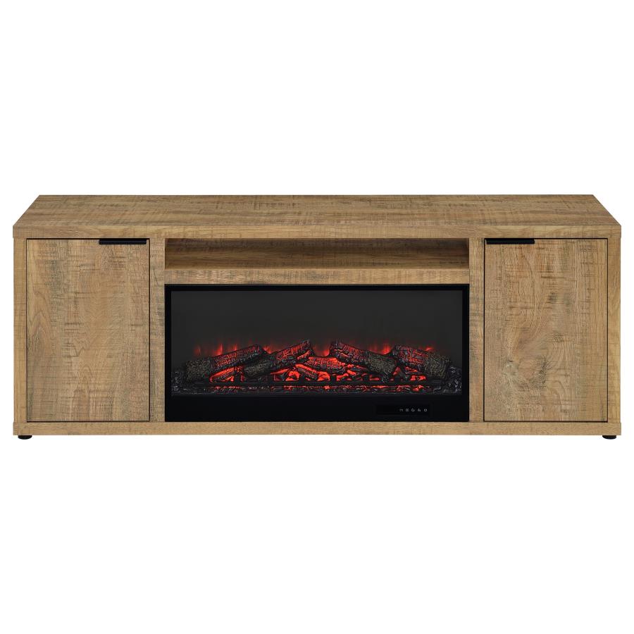 Fuller fireplace TV stand mango