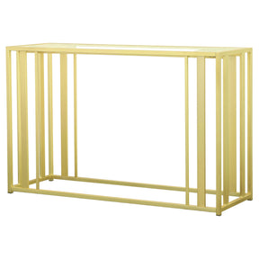Adri Metal Frame Sofa Table Matte Brass Half Price Furniture