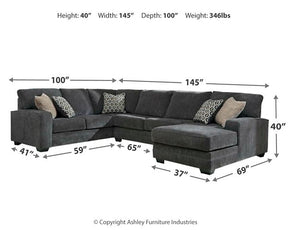 Tracling 3-Piece Sectional with Chaise - Half Price Furniture