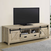 Madra Rectangular TV Console with 2 Sliding Doors Madra Rectangular TV Console with 2 Sliding Doors Half Price Furniture