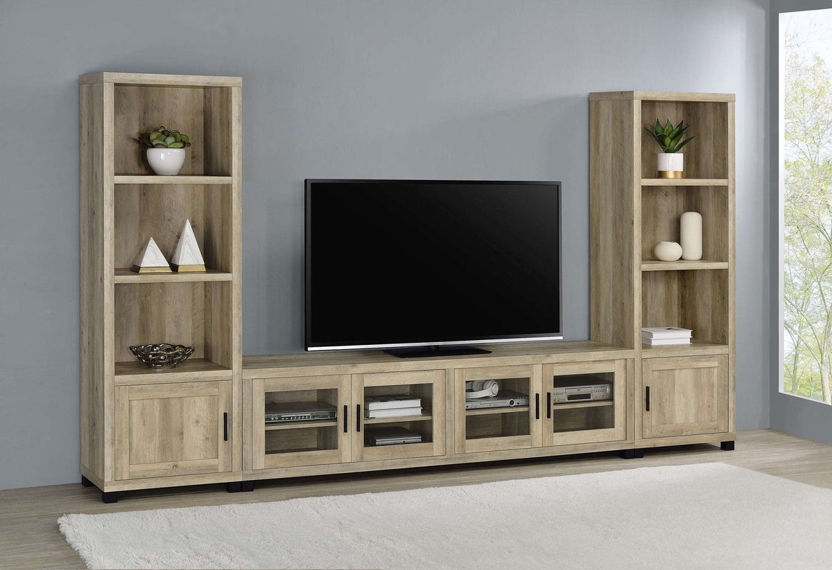 Sachin 3-piece Entertainment Center With 79" TV Stand Half Price Furniture