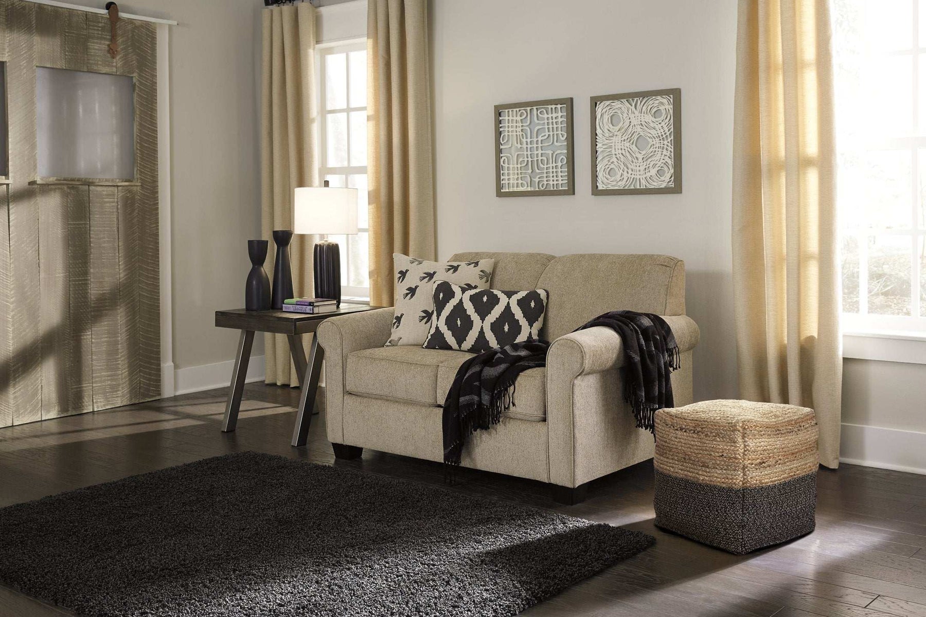 Sweed Valley Pouf Half Price Furniture