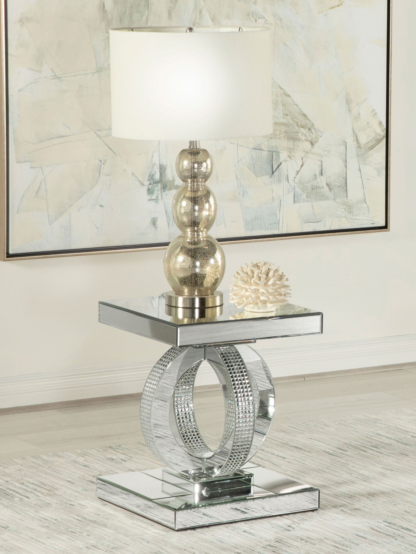 Breena Square End Table Mirror Half Price Furniture