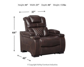 Warnerton Power Recliner - Half Price Furniture