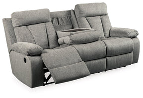 Mitchiner Reclining Sofa with Drop Down Table - Half Price Furniture