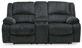 Draycoll Power Reclining Loveseat with Console Half Price Furniture