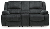 Draycoll Reclining Loveseat with Console - Loveseat - Half Price Furniture