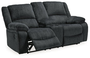 Draycoll Reclining Loveseat with Console - Loveseat - Half Price Furniture