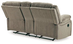 Draycoll Reclining Loveseat with Console - Half Price Furniture