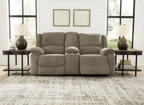 Draycoll Reclining Loveseat with Console - Loveseat - Half Price Furniture