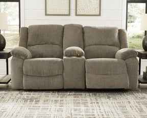 Draycoll Reclining Loveseat with Console - Half Price Furniture