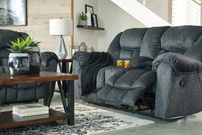 Capehorn Reclining Loveseat with Console - Loveseat - Half Price Furniture