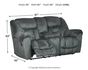 Capehorn Reclining Loveseat with Console - Loveseat - Half Price Furniture