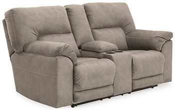Cavalcade Reclining Loveseat with Console - Half Price Furniture