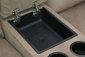 Cavalcade Power Reclining Loveseat with Console - Loveseat - Half Price Furniture