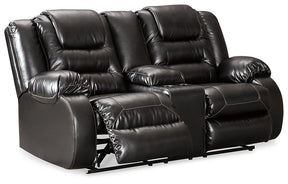 Vacherie Reclining Loveseat with Console - Half Price Furniture