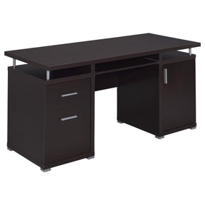 Tracy 2-drawer Computer Desk Cappuccino  Half Price Furniture