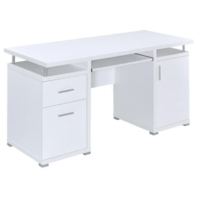 Tracy 2-drawer Computer Desk White Half Price Furniture