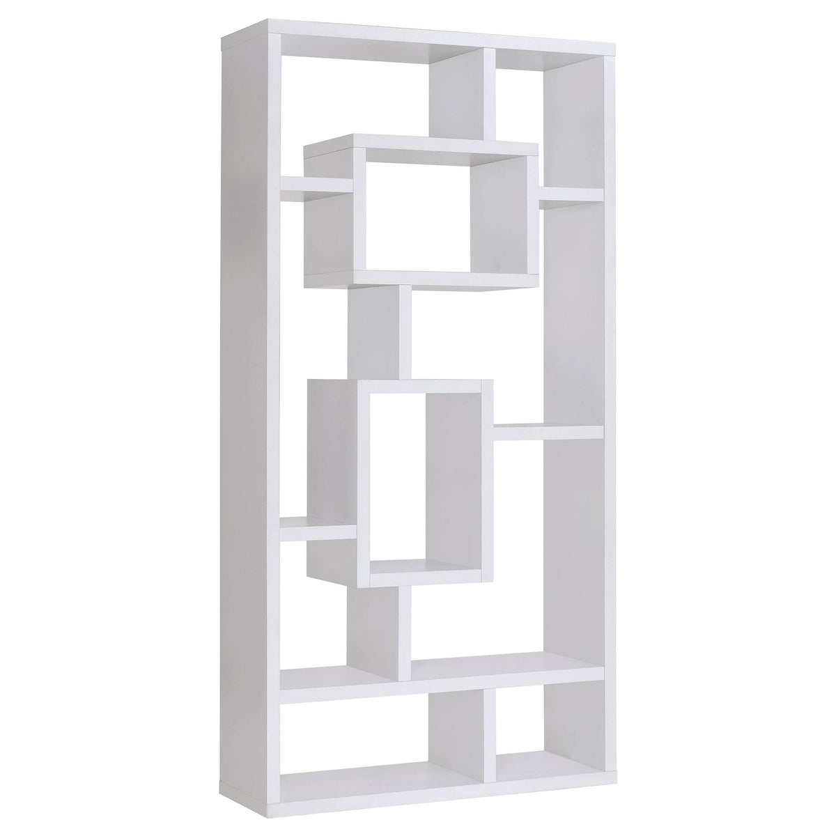 Howie 10-shelf Bookcase White Half Price Furniture