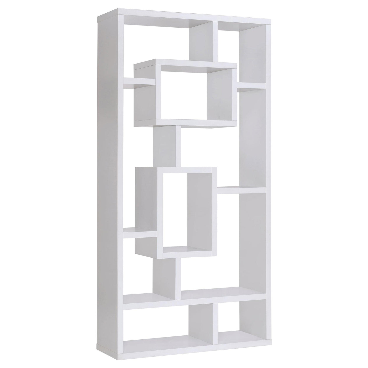 Howie 10-shelf Bookcase White Half Price Furniture