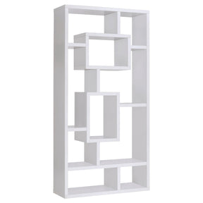 Howie 10-shelf Bookcase White Half Price Furniture