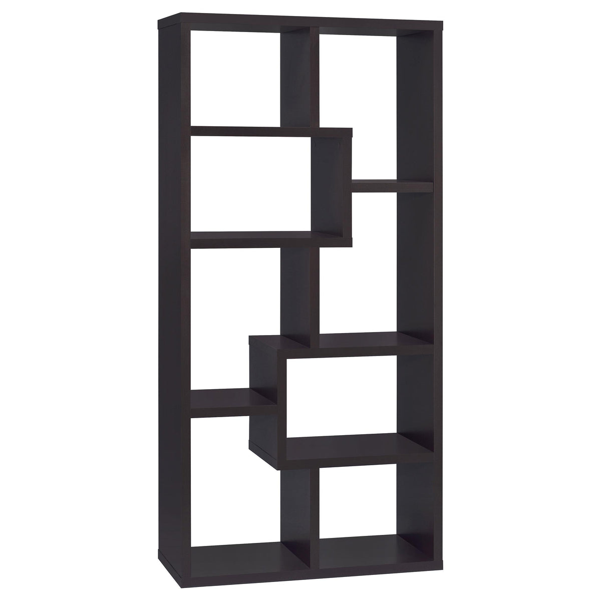 Theo 10-shelf Bookcase Cappuccino Theo 10-shelf Bookcase Cappuccino Half Price Furniture