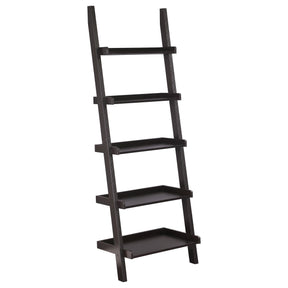 Colella 5-shelf Ladder Bookcase Cappuccino Half Price Furniture