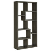 Theo 10-shelf Bookcase Weathered Grey Half Price Furniture