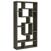 Howie 10-shelf Bookcase Weathered Grey Half Price Furniture