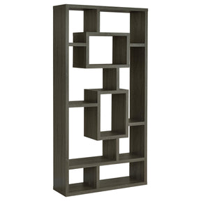 Howie 10-shelf Bookcase Weathered Grey Half Price Furniture