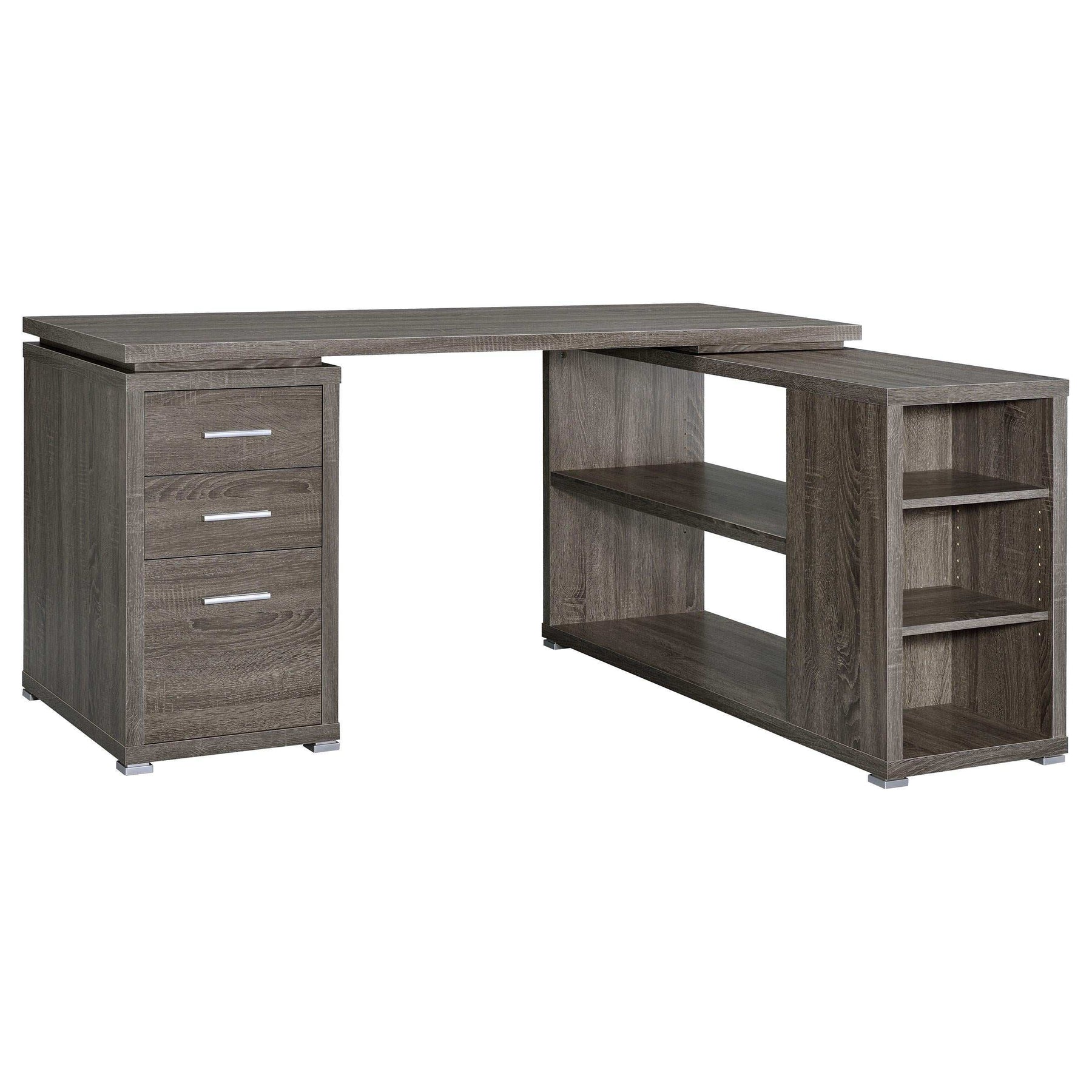 Yvette L-shape Office Desk - Desk - Half Price Furniture