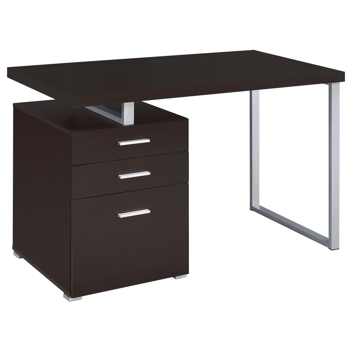 Brennan 3-drawer Office Desk Cappuccino  Half Price Furniture