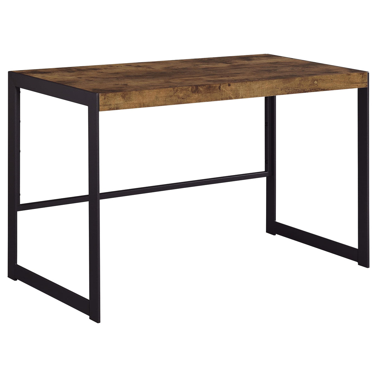 Estrella Writing Desk Antique Nutmeg and Gunmetal  Half Price Furniture