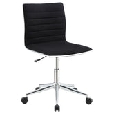 Chryses Adjustable Height Office Chair Black and Chrome Half Price Furniture