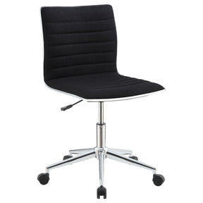 Chryses Adjustable Height Office Chair Black and Chrome  Half Price Furniture