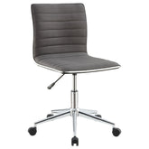 Chryses Adjustable Height Office Chair Grey and Chrome  Half Price Furniture