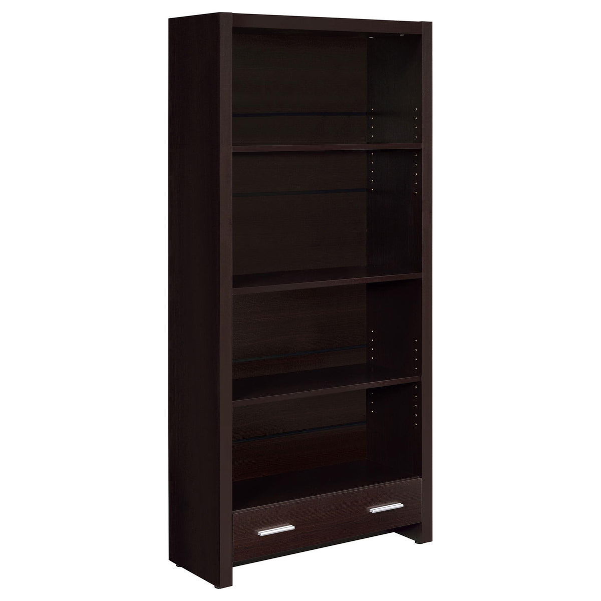 Skylar 5-shelf Bookcase with Storage Drawer Cappuccino  Half Price Furniture