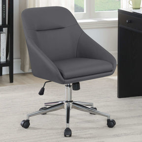 Jackman Upholstered Office Chair with Casters Half Price Furniture