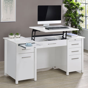 Dylan 4-drawer Lift Top Office Desk Half Price Furniture